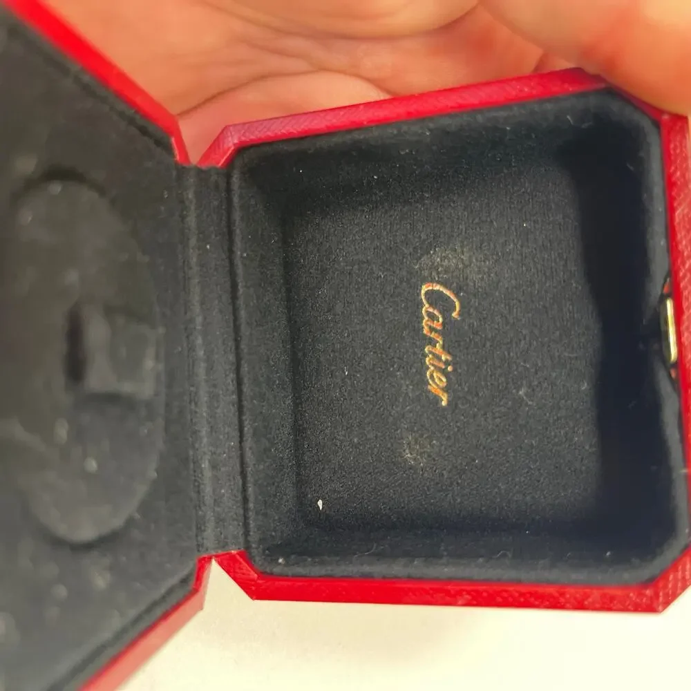 CARTIER - RED JEWELRY BOX - AUTHENTIC - NECKLACE RING PEDANT CASE